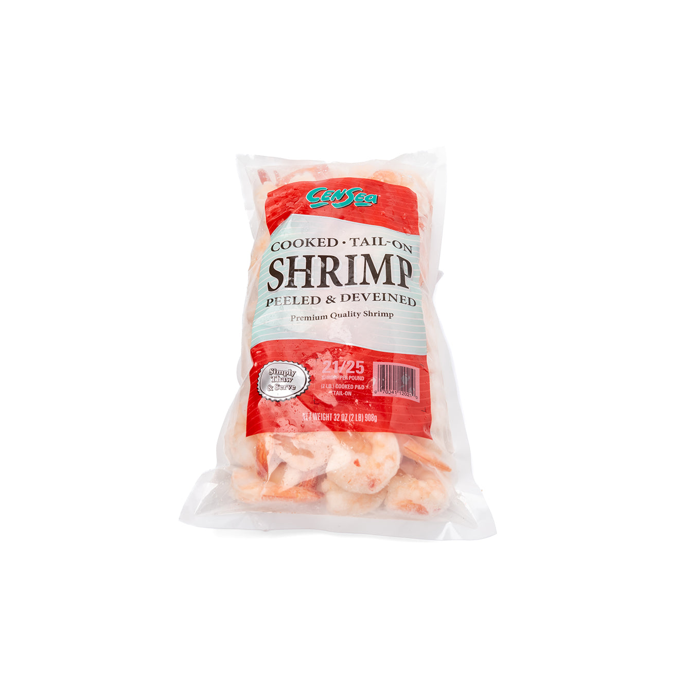 Shrimp 2 LB Bag Censea Brand (21-25 Count Shrimp Raw Peeled Deveined)