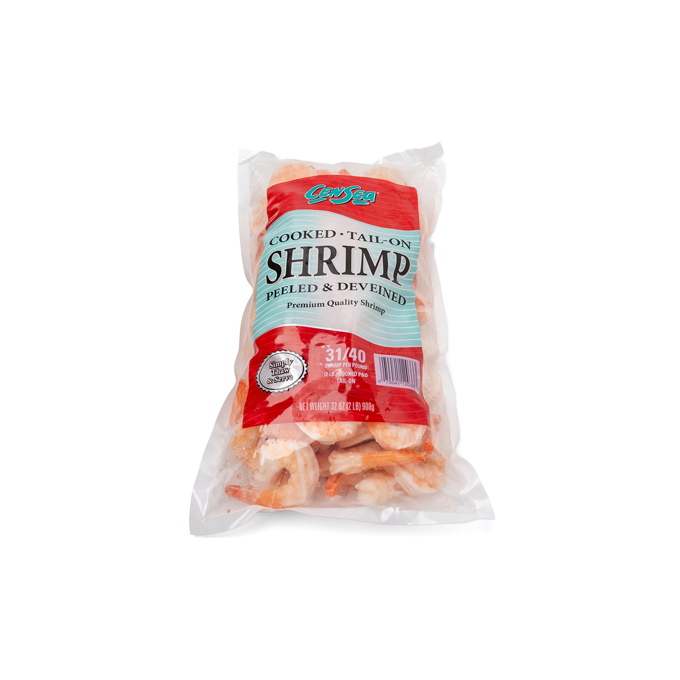 Shrimp 2 LB Bag Censea Brand (31-40 Count Shrimp Cooked Peeled Deveined)