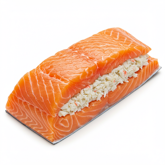 Crab Stuffed Salmon Roast