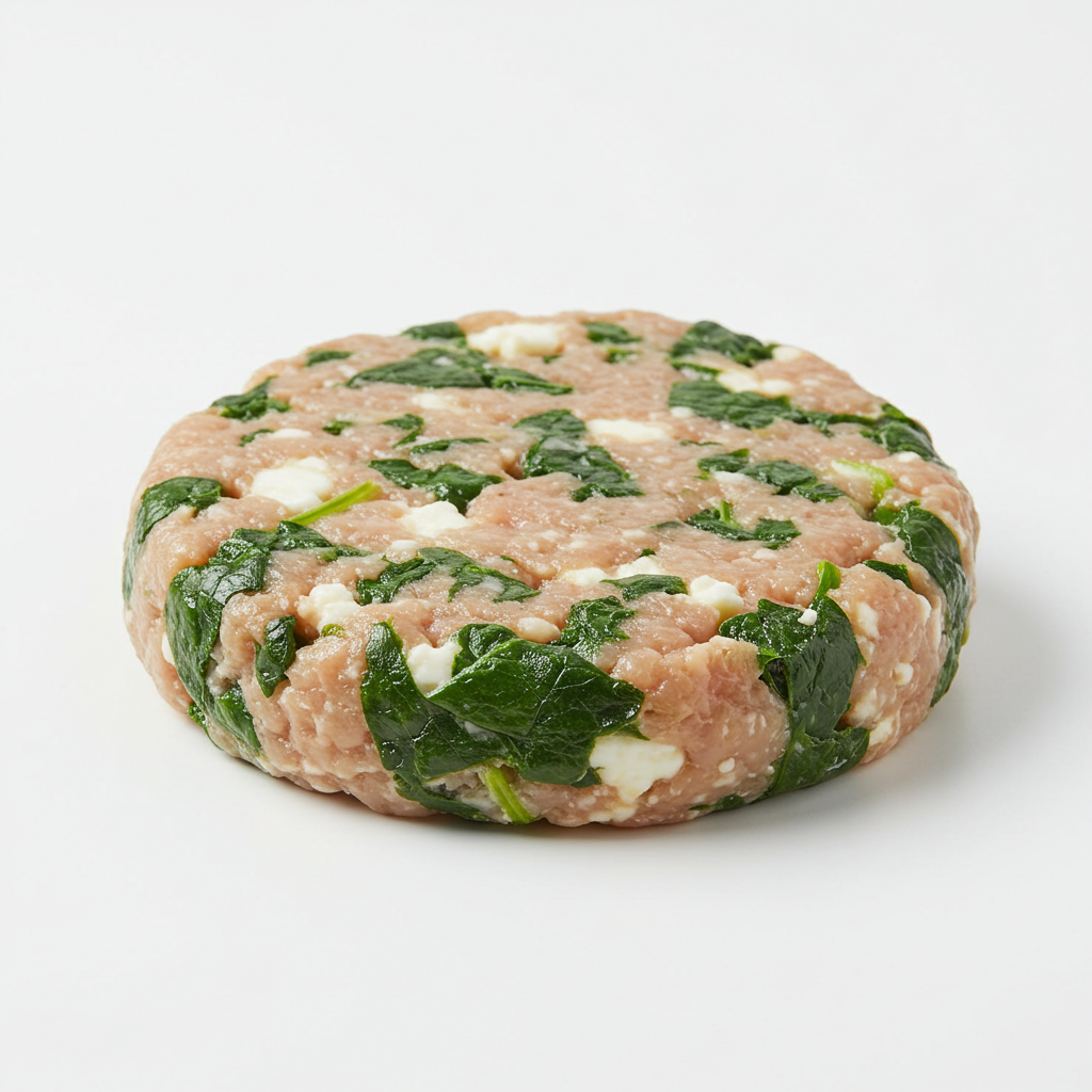 Spinach Feta Chicken Patty
