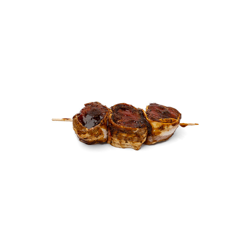 Bac Wrap Beef Tender Kabob Asian Black Pepper