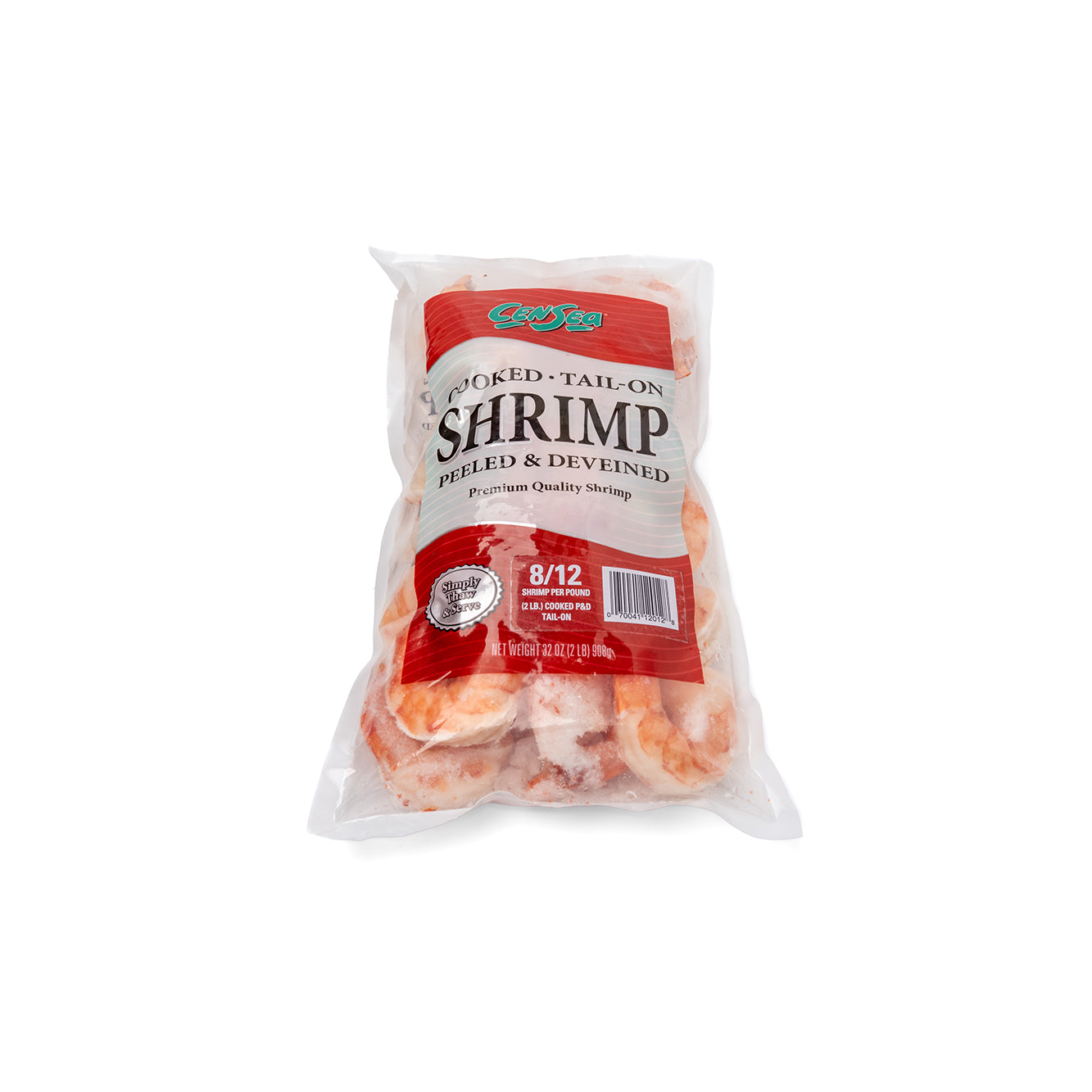 Shrimp 2 LB Bag Censea Brand (8-12 Count Shrimp Cooked Peeled Deveined)