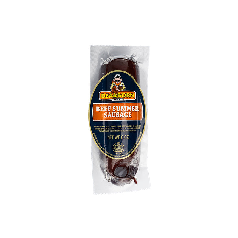 Dearborn All Beef Summer Sausage 8 oz Pack