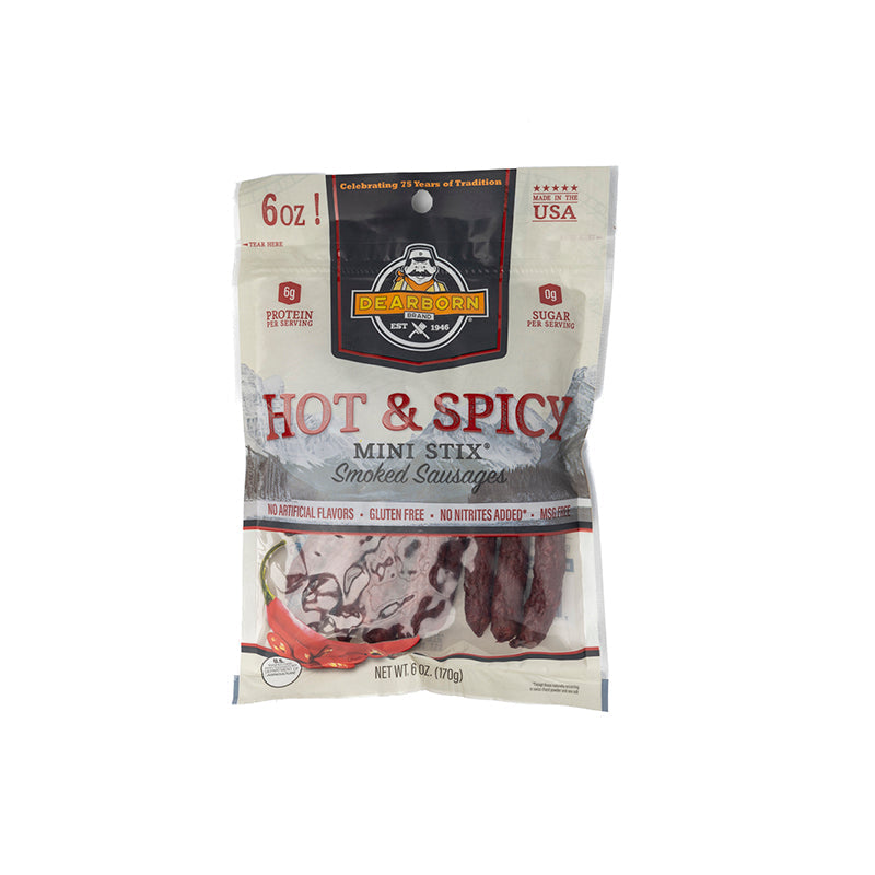 Dearborn Hot & Spicy Mini Sticks 6 oz pack