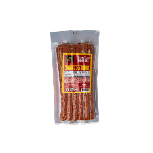 Long John Salami Stix Hot 16 oz Pack