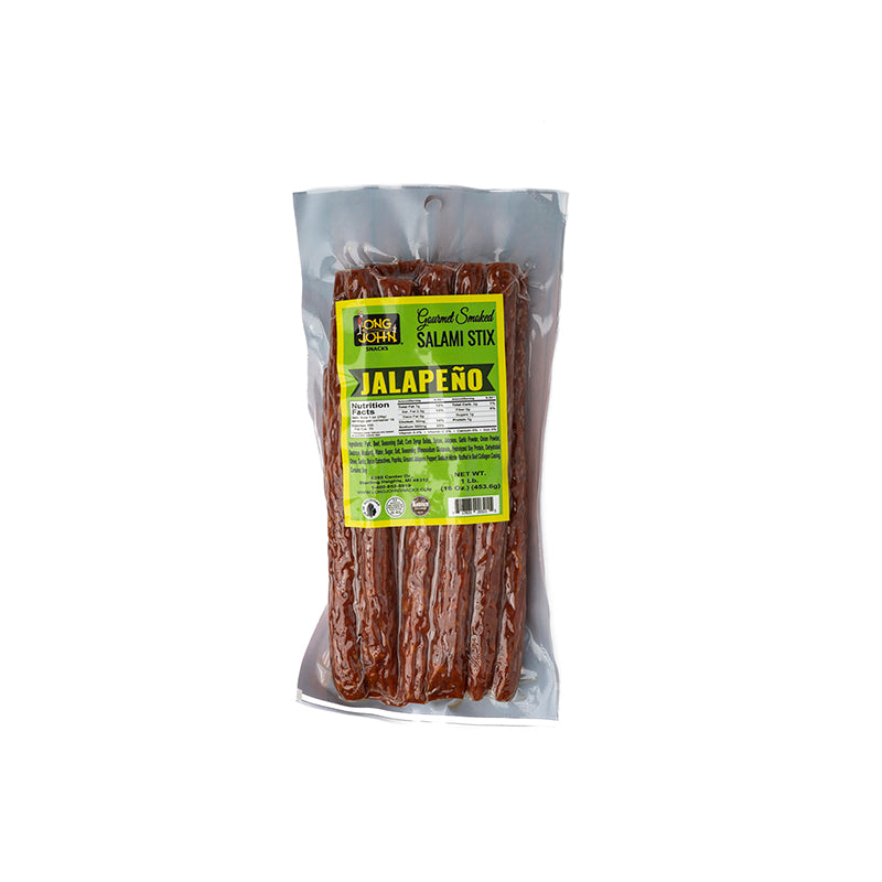Long John Jalapeno Salami Stix 10 oz Pack