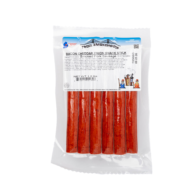 Troo Bacon Cheddar Onion Sticks 1.5 LB Pack