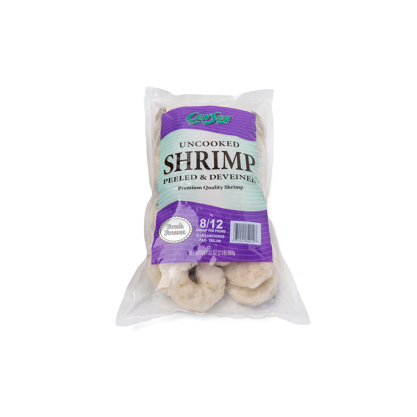 Shrimp 2 LB Bag Censea Brand (8-12 Count Shrimp Raw Peeled Deveined)
